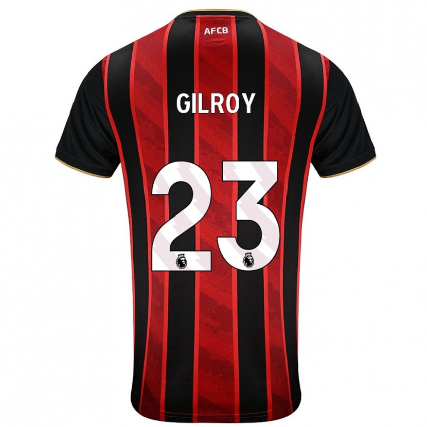Danxen Herren Chloe Gilroy #23 Rot Schwarz Heimtrikot Trikot 2025/26 T-Shirt Österreich