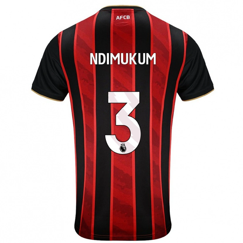 Danxen Herren Dane Ndimukum #3 Rot Schwarz Heimtrikot Trikot 2025/26 T-Shirt Österreich