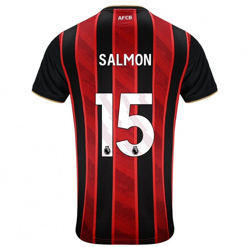 Danxen Herren Josh Salmon #15 Rot Schwarz Heimtrikot Trikot 2025/26 T-Shirt Österreich