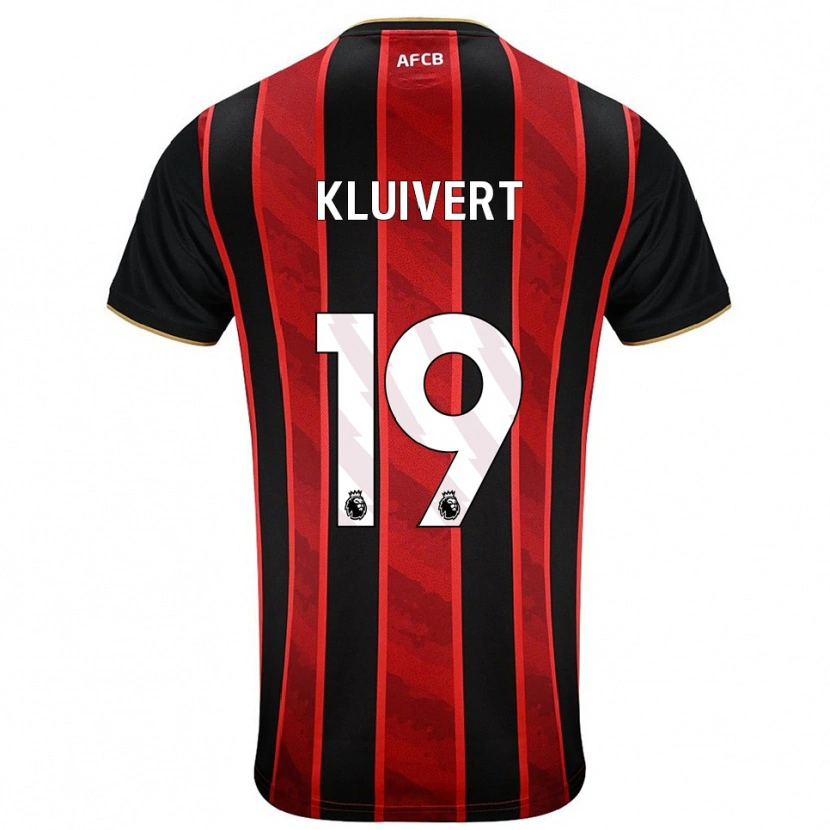 Danxen Herren Justin Kluivert #19 Rot Schwarz Heimtrikot Trikot 2025/26 T-Shirt Österreich