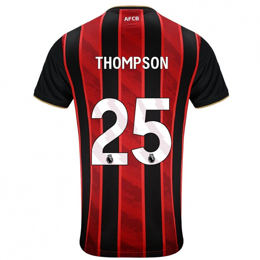 Danxen Herren Kenni Thompson #25 Rot Schwarz Heimtrikot Trikot 2025/26 T-Shirt Österreich