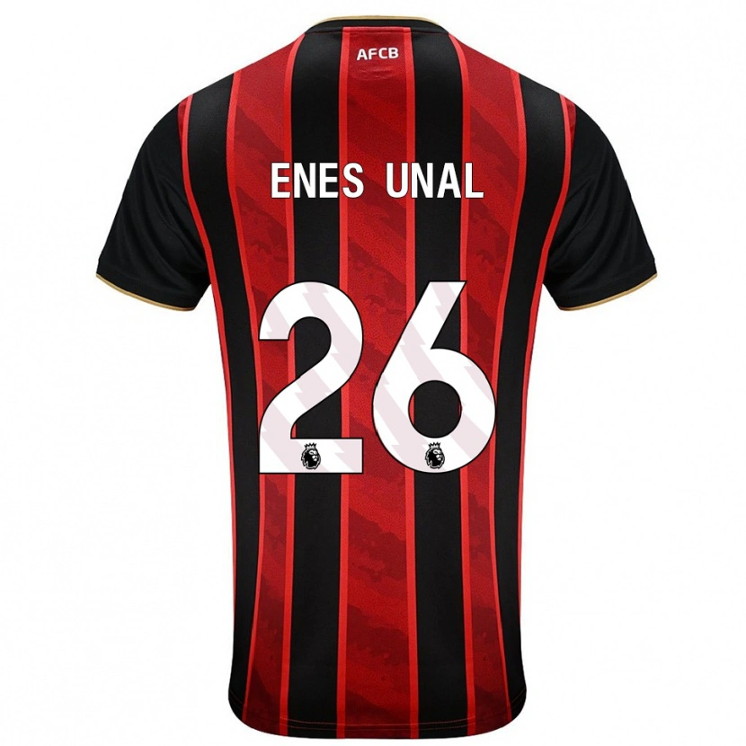 Danxen Herren Enes Ünal #26 Rot Schwarz Heimtrikot Trikot 2025/26 T-Shirt Österreich