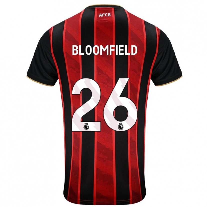 Danxen Herren Erin Bloomfield #26 Rot Schwarz Heimtrikot Trikot 2025/26 T-Shirt Österreich