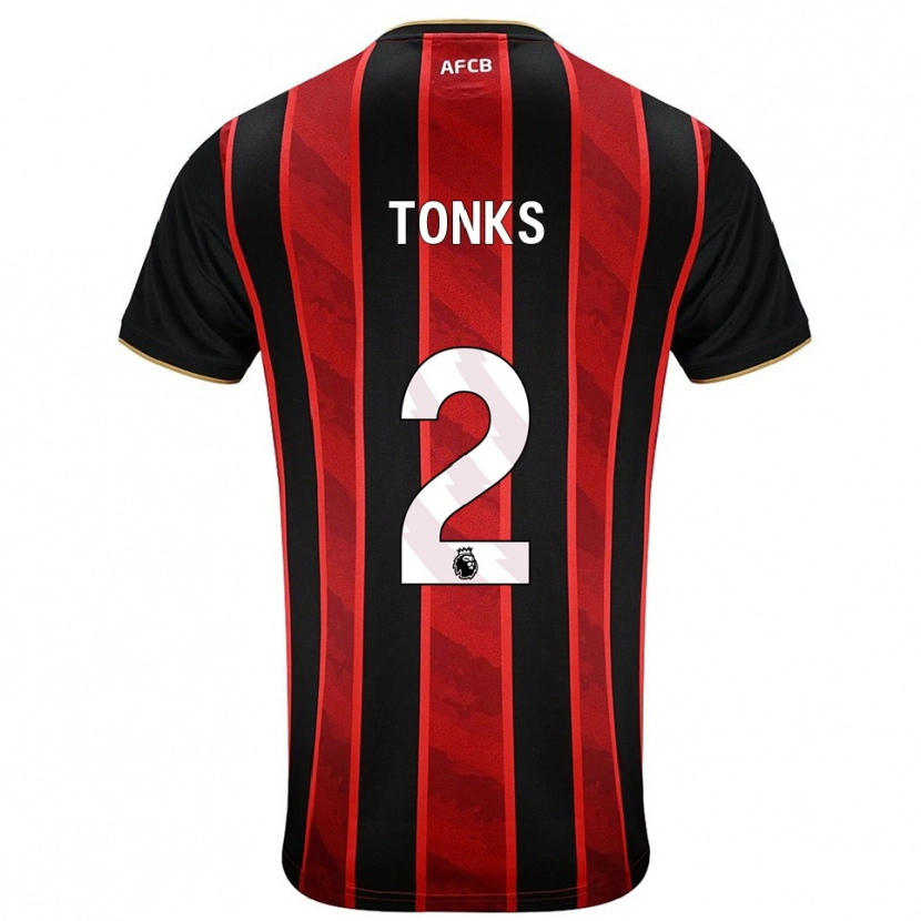 Danxen Herren Finn Tonks #2 Rot Schwarz Heimtrikot Trikot 2025/26 T-Shirt Österreich
