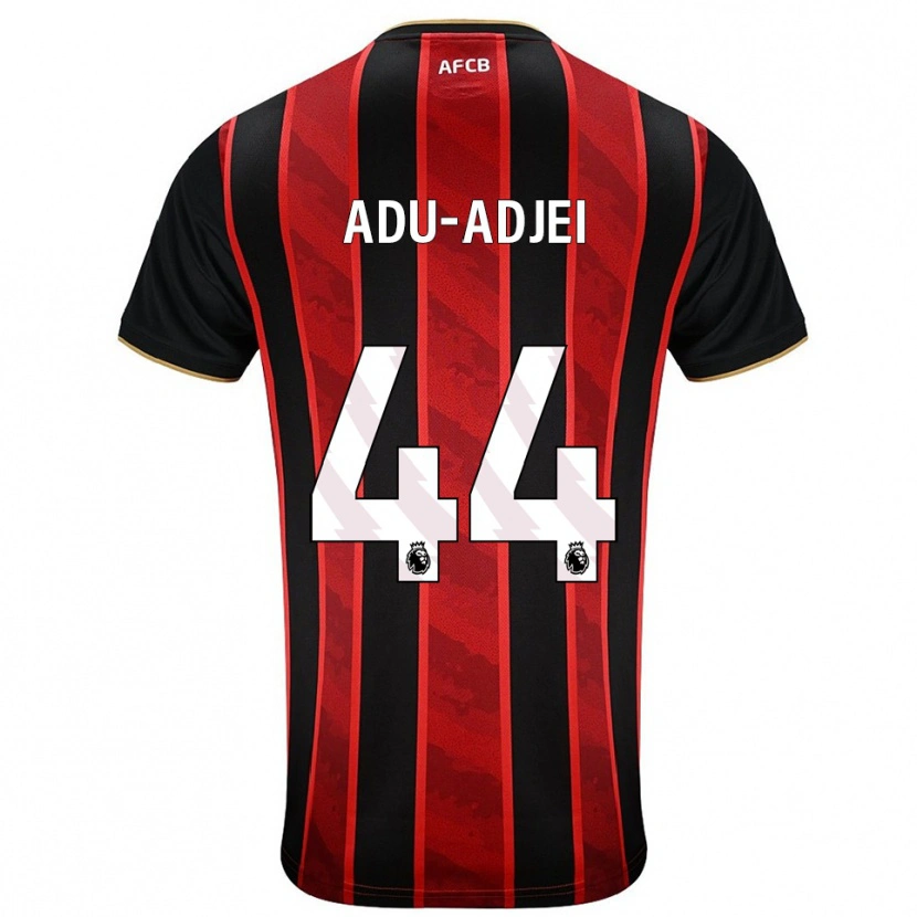 Danxen Herren Daniel Adu-Adjei #44 Rot Schwarz Heimtrikot Trikot 2025/26 T-Shirt Österreich