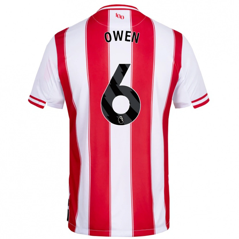 Danxen Herren Riley Owen #6 Rot Weiß Heimtrikot Trikot 2025/26 T-Shirt Österreich