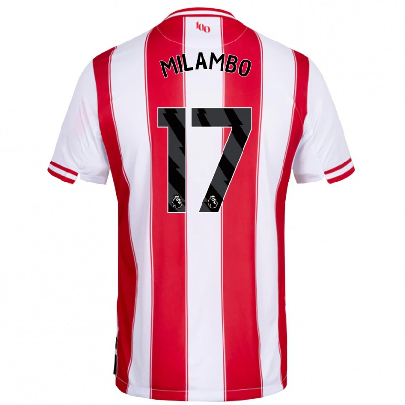 Danxen Herren Antoni Milambo #17 Rot Weiß Heimtrikot Trikot 2025/26 T-Shirt Österreich