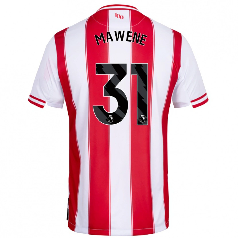 Danxen Herren Theo Mawene #31 Rot Weiß Heimtrikot Trikot 2025/26 T-Shirt Österreich