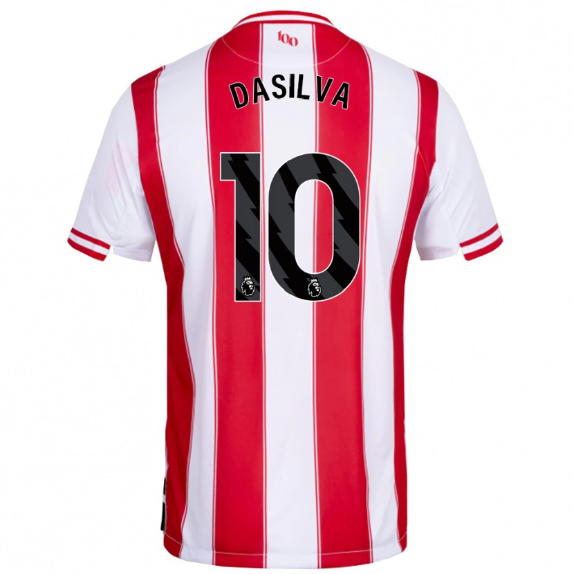 Danxen Herren Josh Dasilva #10 Rot Weiß Heimtrikot Trikot 2025/26 T-Shirt Österreich