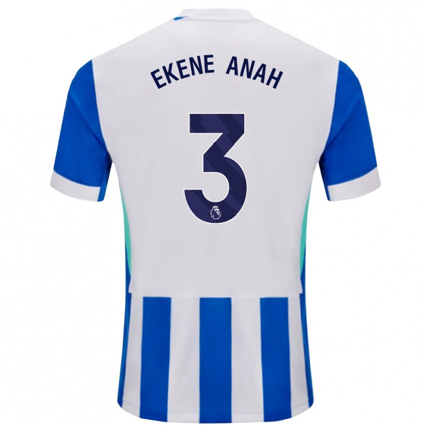 Danxen Herren Cristiano Ekene Anah #3 Blau Weiß Heimtrikot Trikot 2025/26 T-Shirt Österreich