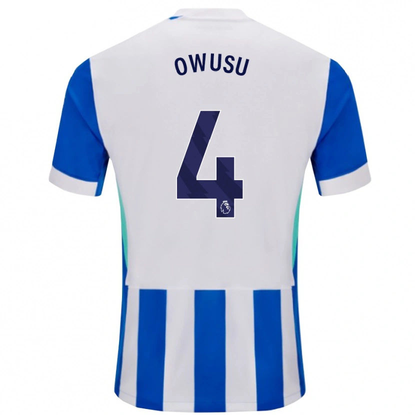 Danxen Herren Yussif Owusu #4 Blau Weiß Heimtrikot Trikot 2025/26 T-Shirt Österreich