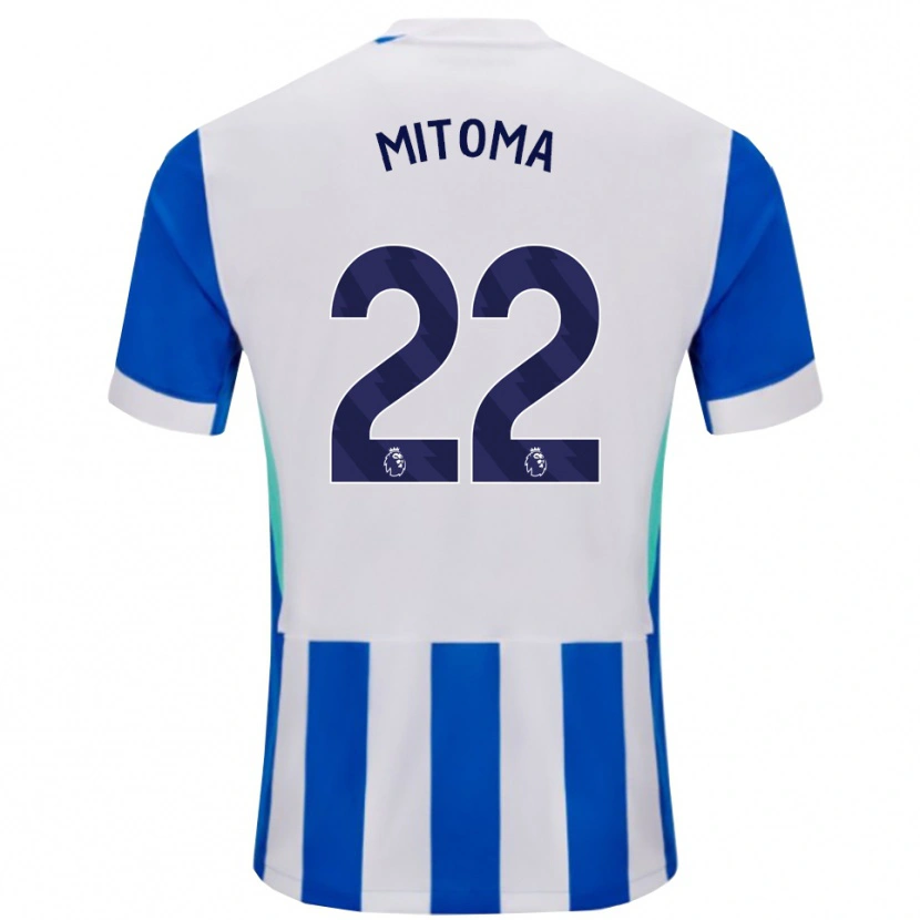Danxen Herren Kaoru Mitoma #22 Blau Weiß Heimtrikot Trikot 2025/26 T-Shirt Österreich