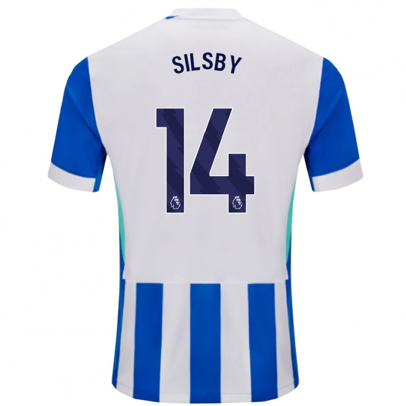 Danxen Herren Tyler Silsby #14 Blau Weiß Heimtrikot Trikot 2025/26 T-Shirt Österreich