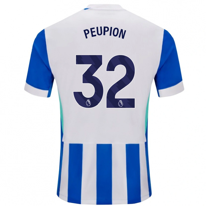 Danxen Herren Cameron Peupion #32 Blau Weiß Heimtrikot Trikot 2025/26 T-Shirt Österreich