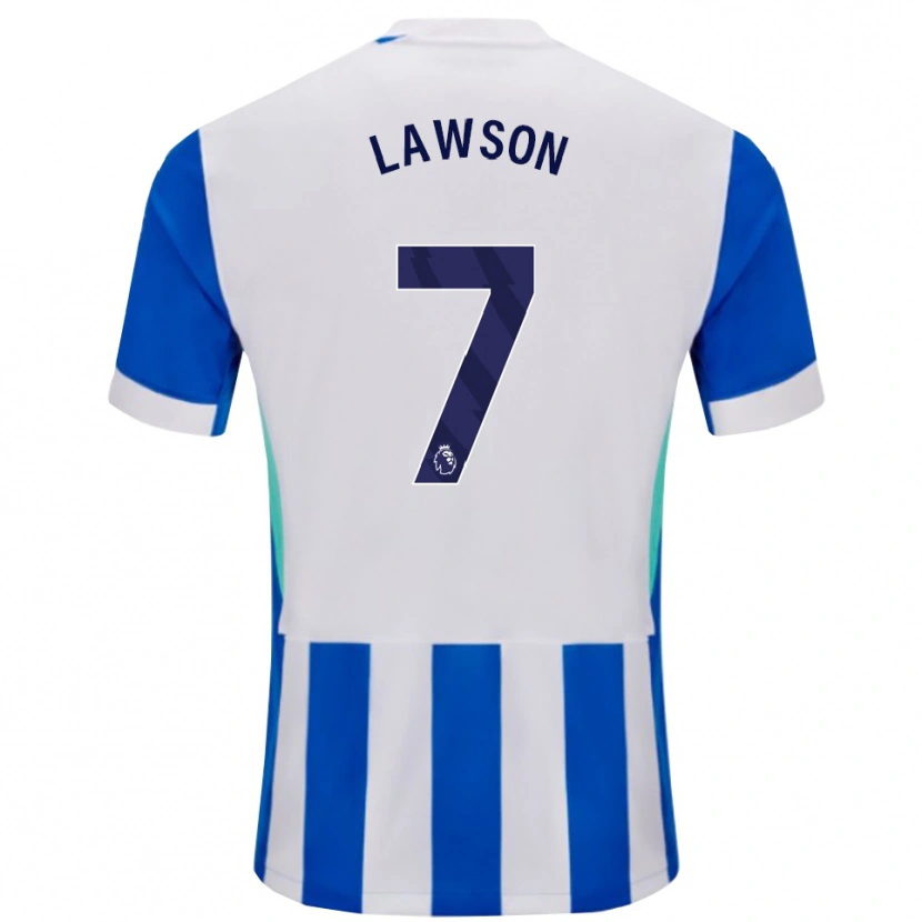 Danxen Herren Zebedee Lawson #7 Blau Weiß Heimtrikot Trikot 2025/26 T-Shirt Österreich