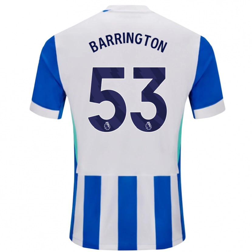 Danxen Herren Luca Barrington #53 Blau Weiß Heimtrikot Trikot 2025/26 T-Shirt Österreich