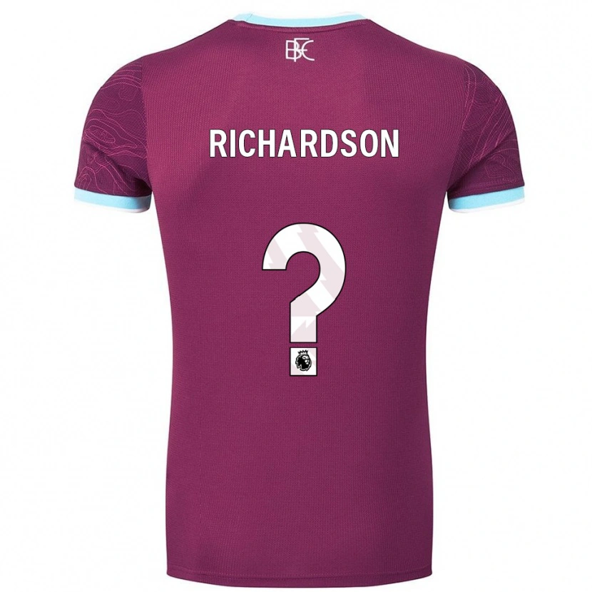 Danxen Herren Lewis Richardson #0 Burgunderrot Himmelblau Heimtrikot Trikot 2025/26 T-Shirt Österreich