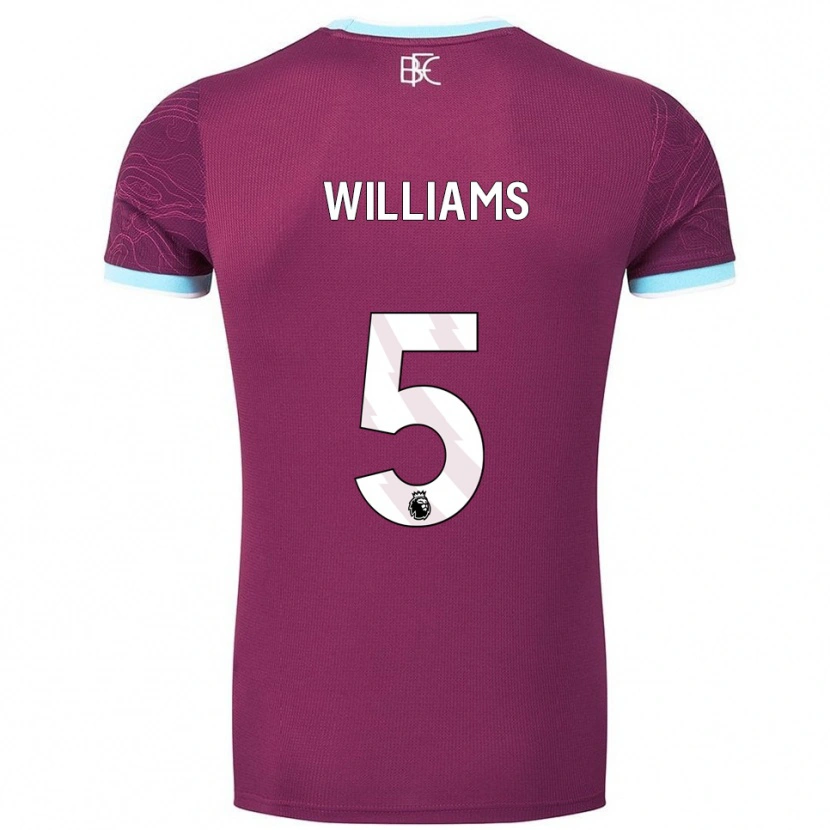 Danxen Herren Jesse Williams #5 Burgunderrot Himmelblau Heimtrikot Trikot 2025/26 T-Shirt Österreich