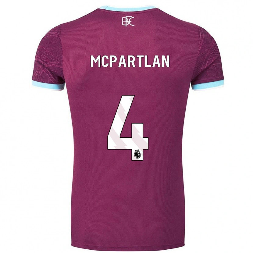 Danxen Herren Brenna Mcpartlan #4 Burgunderrot Himmelblau Heimtrikot Trikot 2025/26 T-Shirt Österreich