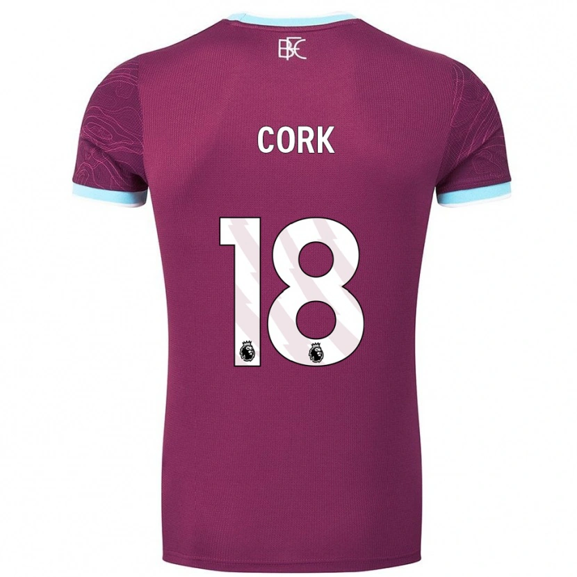 Danxen Herren Jack Cork #18 Burgunderrot Himmelblau Heimtrikot Trikot 2025/26 T-Shirt Österreich