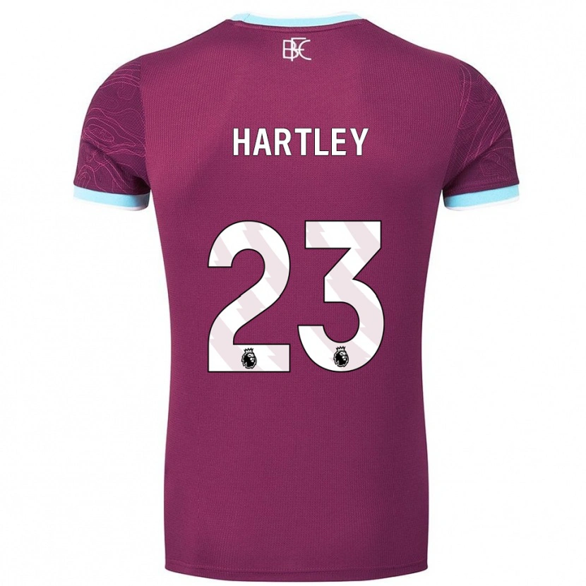 Danxen Herren Naomi Hartley #23 Burgunderrot Himmelblau Heimtrikot Trikot 2025/26 T-Shirt Österreich