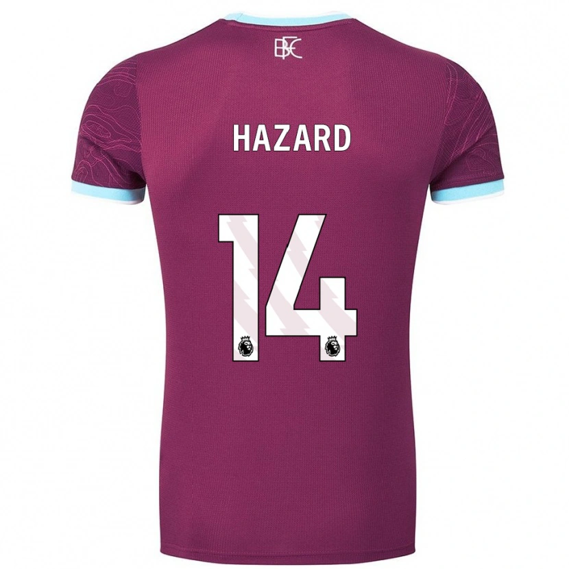 Danxen Herren Amelia Hazard #14 Burgunderrot Himmelblau Heimtrikot Trikot 2025/26 T-Shirt Österreich
