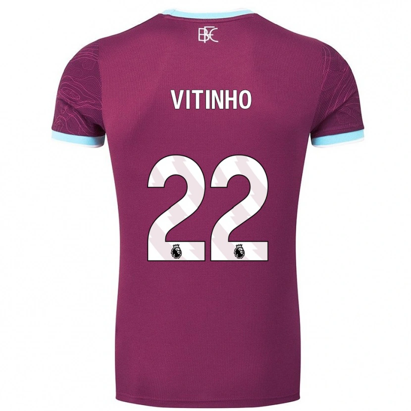 Danxen Herren Vitinho #22 Burgunderrot Himmelblau Heimtrikot Trikot 2025/26 T-Shirt Österreich