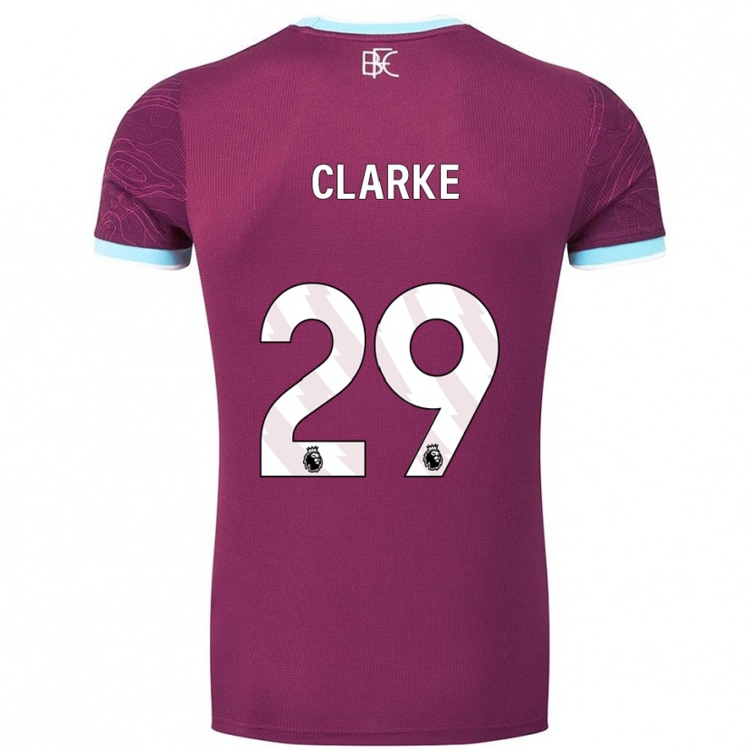 Danxen Herren Abby Clarke #29 Burgunderrot Himmelblau Heimtrikot Trikot 2025/26 T-Shirt Österreich