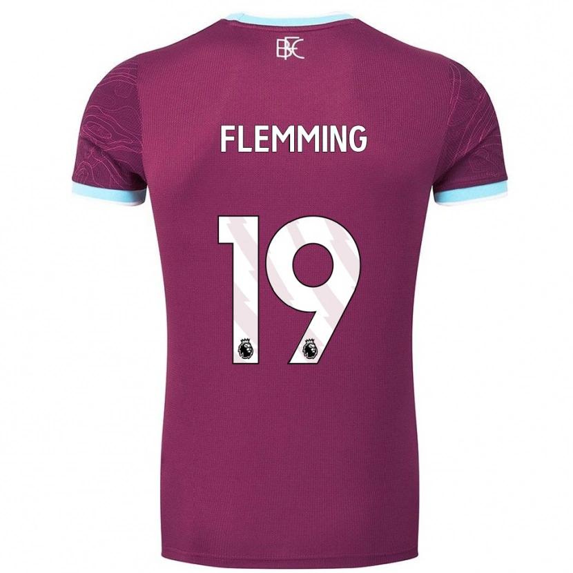 Danxen Herren Zian Flemming #19 Burgunderrot Himmelblau Heimtrikot Trikot 2025/26 T-Shirt Österreich