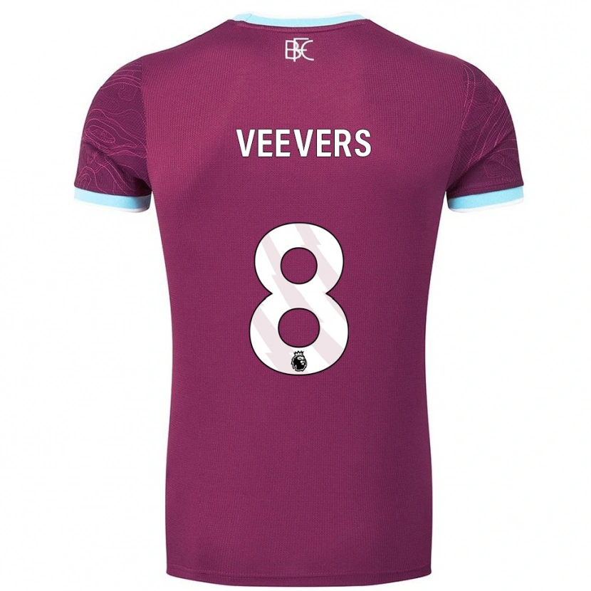 Danxen Herren Charlie Veevers #8 Burgunderrot Himmelblau Heimtrikot Trikot 2025/26 T-Shirt Österreich