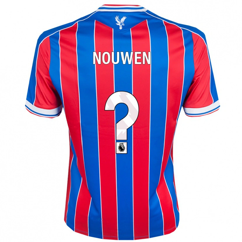Danxen Herren Aniek Nouwen #0 Blau Rot Weiß Heimtrikot Trikot 2025/26 T-Shirt Österreich