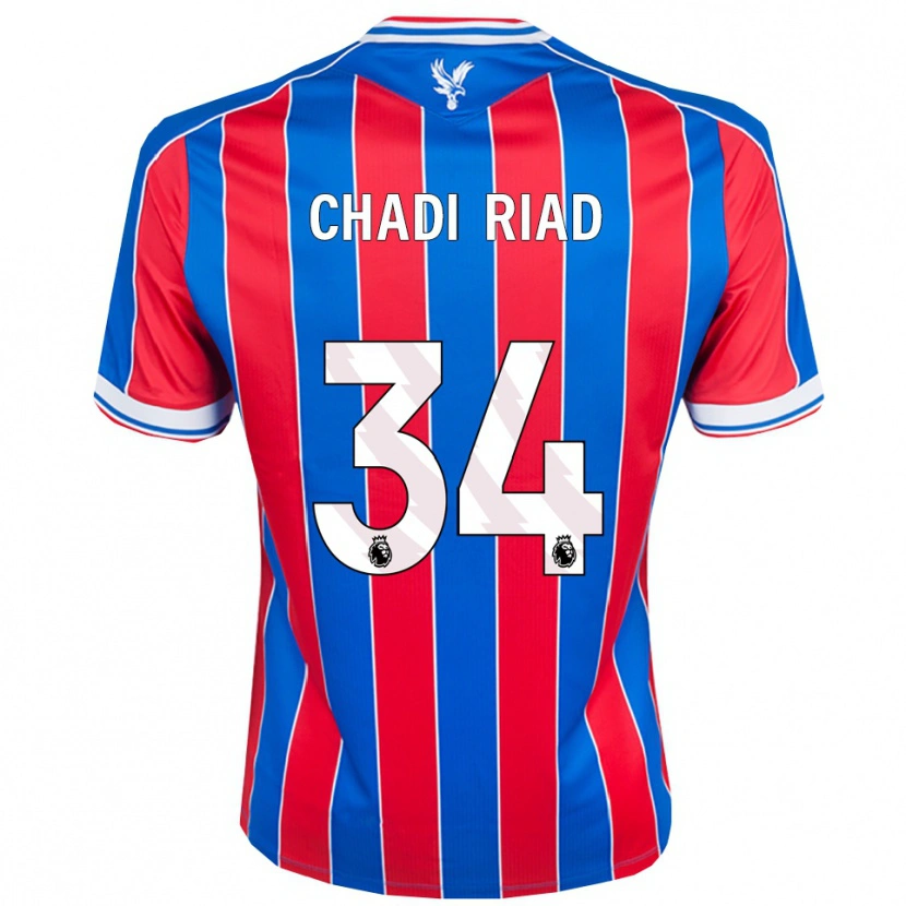 Danxen Herren Chadi Riad #34 Blau Rot Weiß Heimtrikot Trikot 2025/26 T-Shirt Österreich