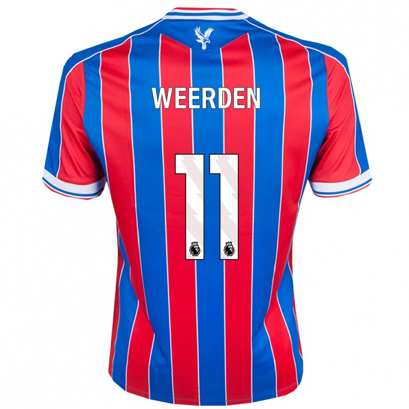 Danxen Herren Ashleigh Weerden #11 Blau Rot Weiß Heimtrikot Trikot 2025/26 T-Shirt Österreich