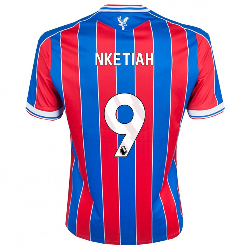 Danxen Herren Eddie Nketiah #9 Blau Rot Weiß Heimtrikot Trikot 2025/26 T-Shirt Österreich