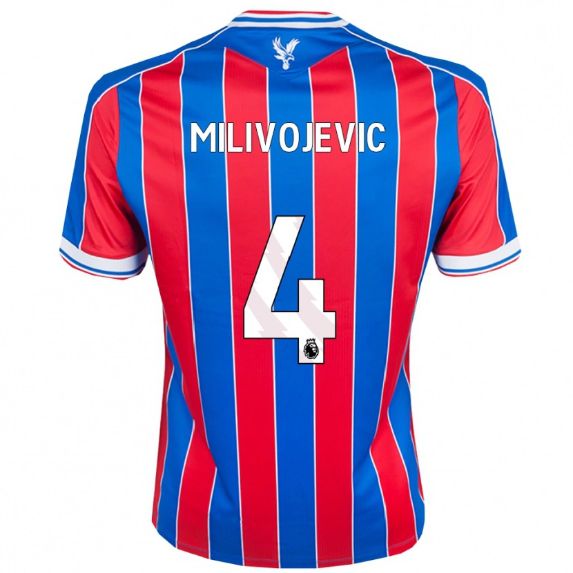 Danxen Herren Luka Milivojevic #4 Blau Rot Weiß Heimtrikot Trikot 2025/26 T-Shirt Österreich