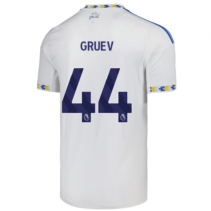 Danxen Herren Ilia Gruev #44 Weiß Blau Heimtrikot Trikot 2025/26 T-Shirt Österreich