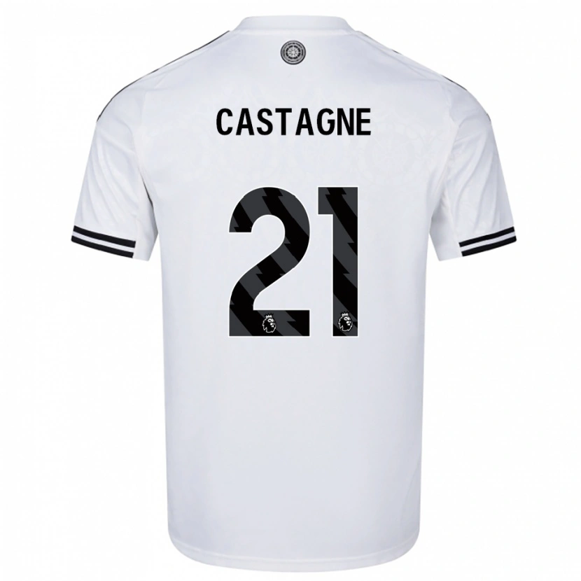 Danxen Herren Timothy Castagne #21 Weiß Schwarz Heimtrikot Trikot 2025/26 T-Shirt Österreich