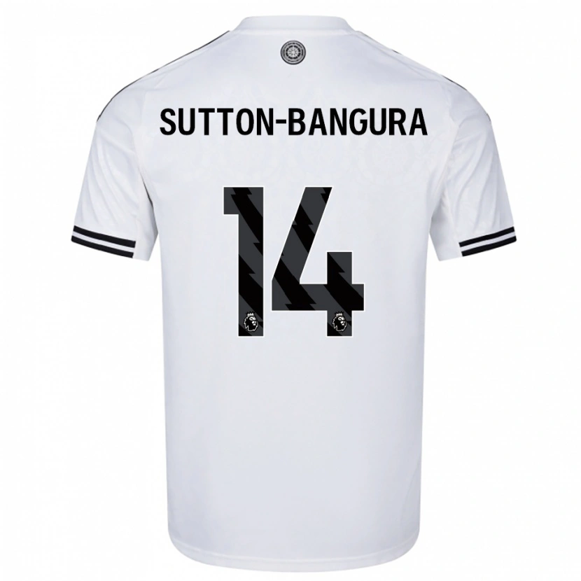Danxen Herren William Sutton-Bangura #14 Weiß Schwarz Heimtrikot Trikot 2025/26 T-Shirt Österreich