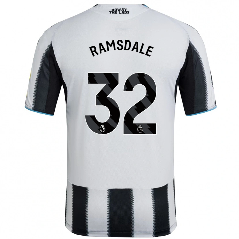 Danxen Herren Aaron Ramsdale #32 Schwarz Weiß Heimtrikot Trikot 2025/26 T-Shirt Österreich
