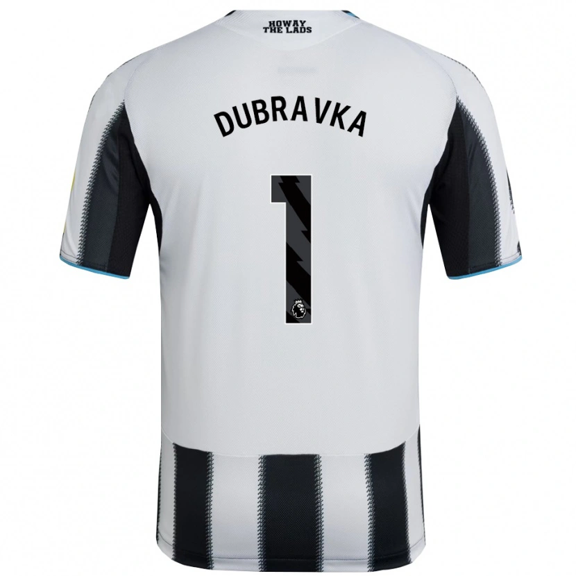 Danxen Herren Martin Dúbravka #1 Schwarz Weiß Heimtrikot Trikot 2025/26 T-Shirt Österreich