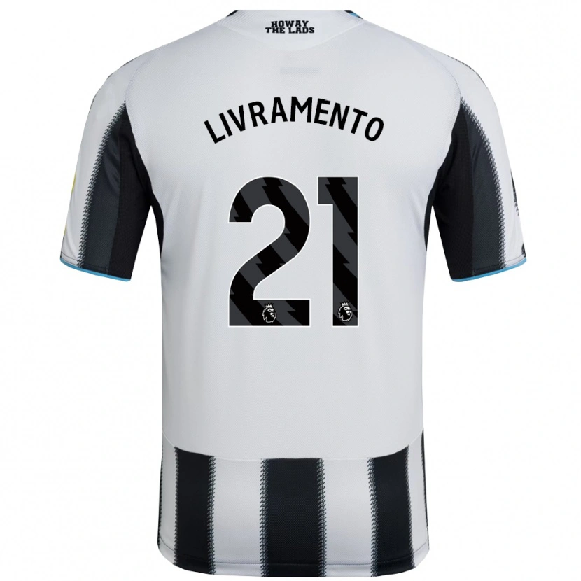 Danxen Herren Tino Livramento #21 Schwarz Weiß Heimtrikot Trikot 2025/26 T-Shirt Österreich