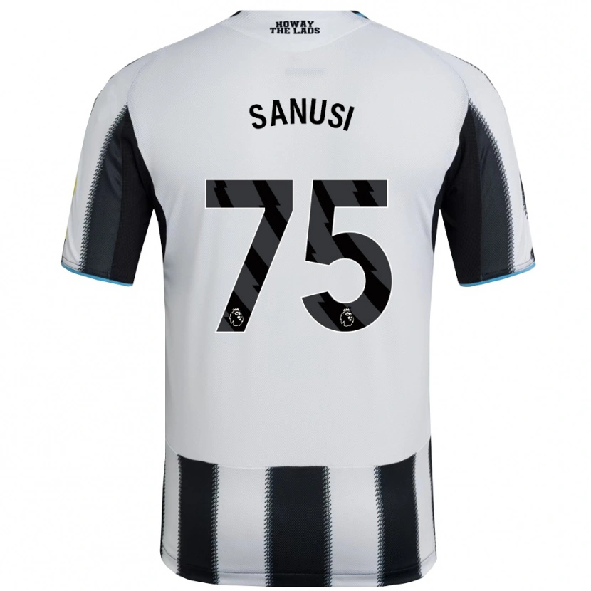 Danxen Herren Trevan Sanusi #75 Schwarz Weiß Heimtrikot Trikot 2025/26 T-Shirt Österreich