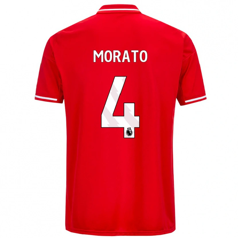Danxen Herren Morato #4 Rot Weiß Heimtrikot Trikot 2025/26 T-Shirt Österreich