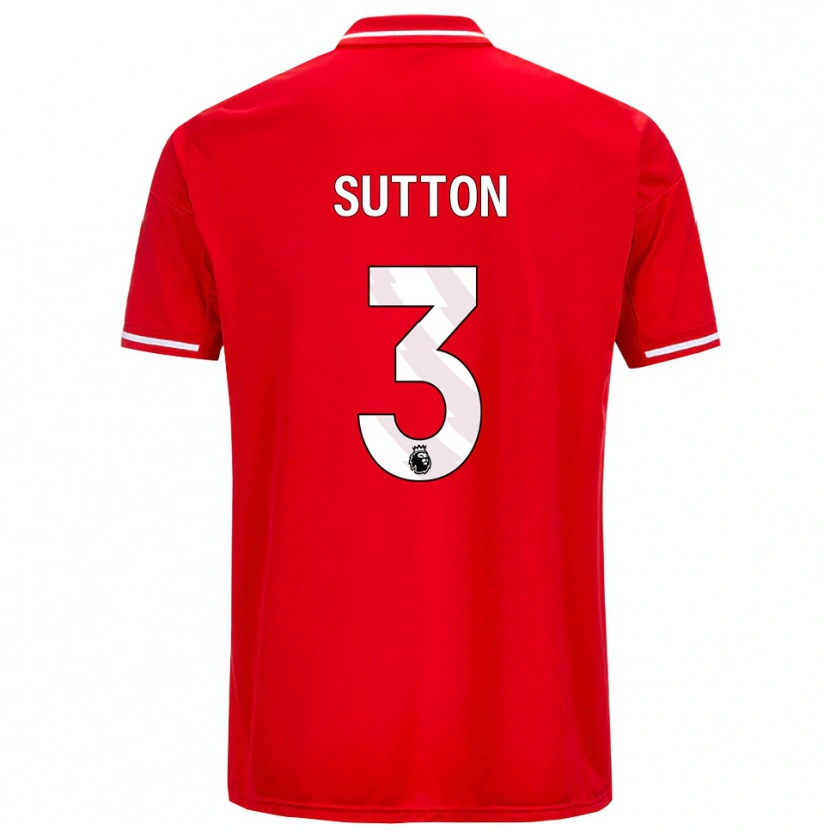 Danxen Herren Spencer Sutton #3 Rot Weiß Heimtrikot Trikot 2025/26 T-Shirt Österreich