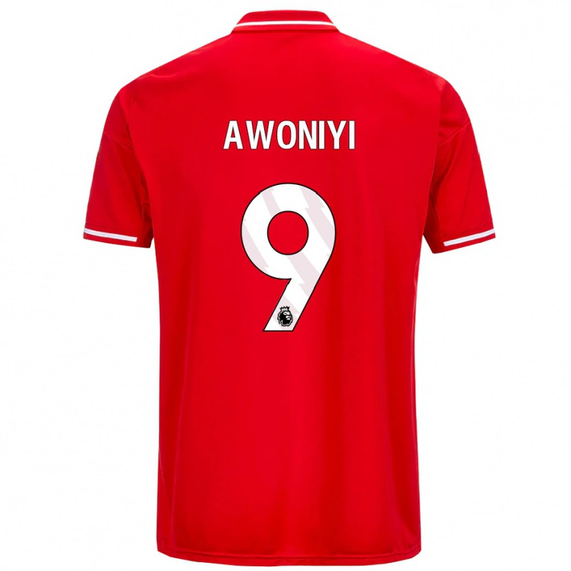 Danxen Herren Taiwo Awoniyi #9 Rot Weiß Heimtrikot Trikot 2025/26 T-Shirt Österreich