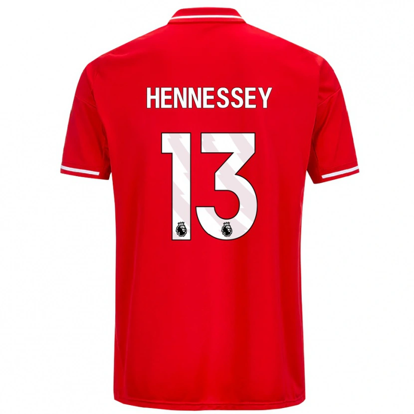 Danxen Herren Wayne Hennessey #13 Rot Weiß Heimtrikot Trikot 2025/26 T-Shirt Österreich