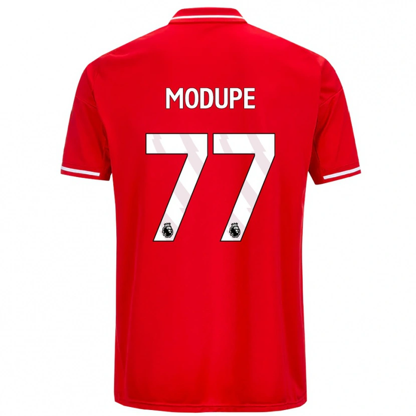 Danxen Herren David Modupe #77 Rot Weiß Heimtrikot Trikot 2025/26 T-Shirt Österreich