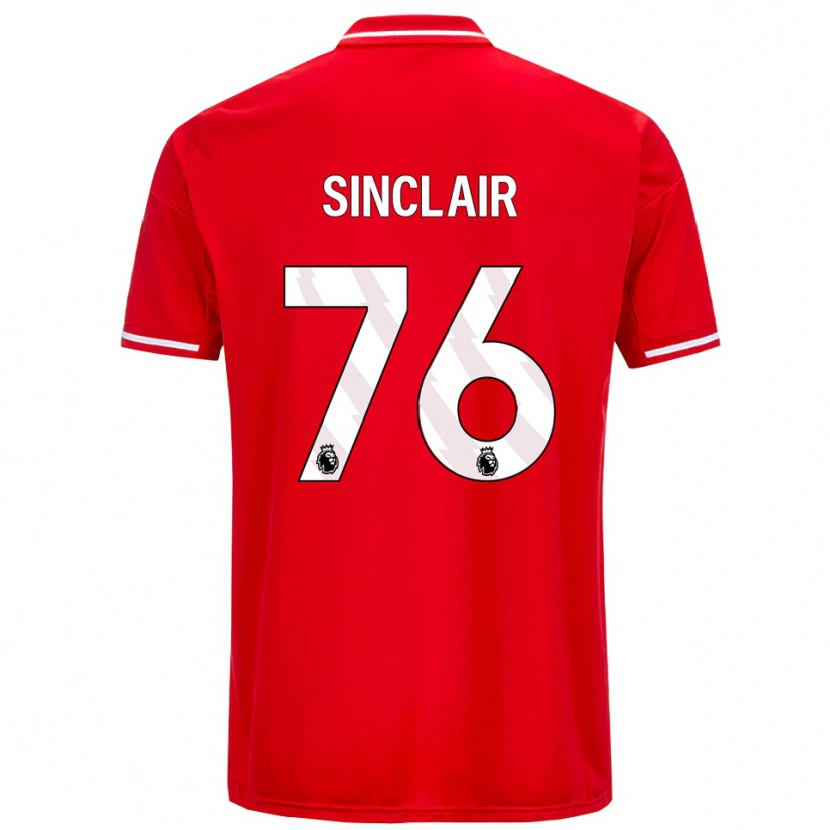 Danxen Herren Jimmy Sinclair #76 Rot Weiß Heimtrikot Trikot 2025/26 T-Shirt Österreich