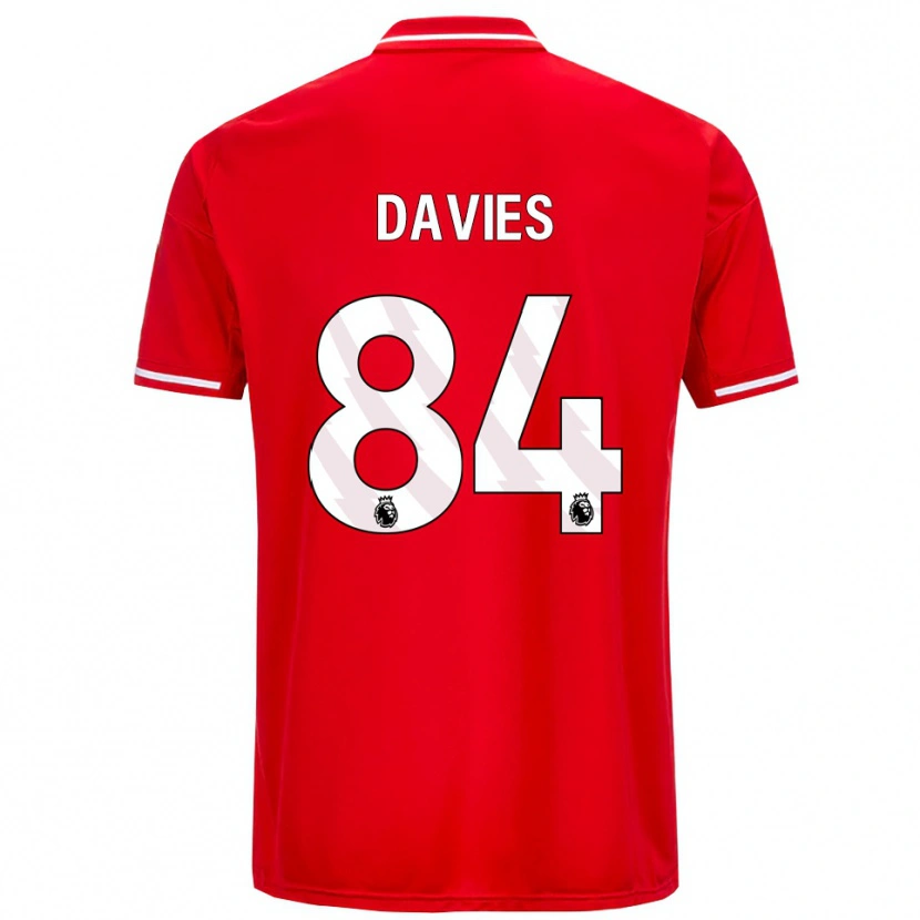 Danxen Herren Isaac Davies #84 Rot Weiß Heimtrikot Trikot 2025/26 T-Shirt Österreich