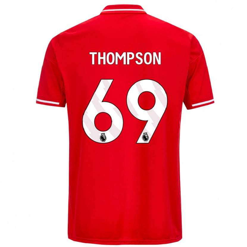 Danxen Herren Kalum Thompson #69 Rot Weiß Heimtrikot Trikot 2025/26 T-Shirt Österreich